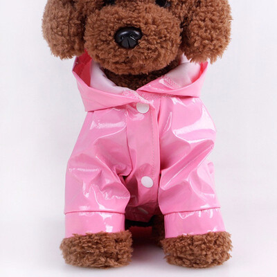 

Dog Raincoat Pet Puppy Rainwear Hooded Clothes Waterproof Jacket