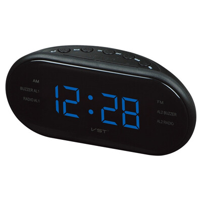 

Modern AMFM LED Clock Radio Electronic Desktop Digital Table Clocks Snooze Function-25