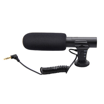 

MIC-05 35mm Condenser Photography Interview Recording Microphone Professional External Shockproof Microphones