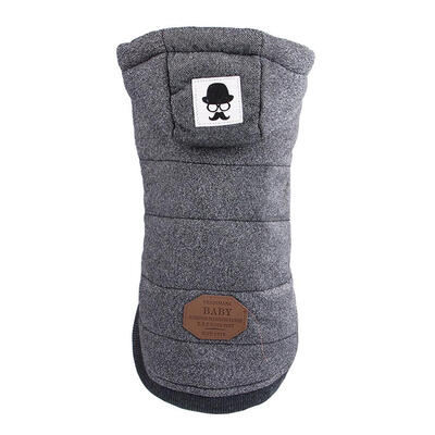 

Two Feet Winter Warm Pet Dogs Jackets Soft Cotton Casual Puppy Outfits Coat