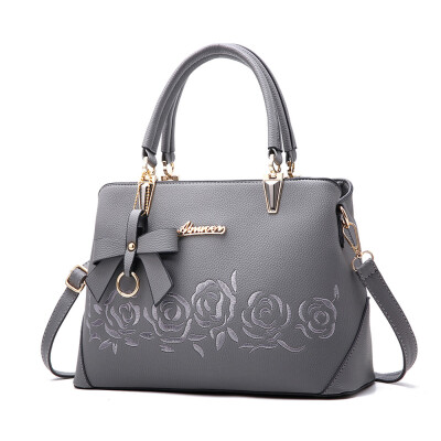 

Tailored Fashion Women Bowknot Rose Pattern Crossbody Bag Shoulder Bag Handbag Black