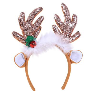 

〖Follure〗Hot Christmas Headband Santa Xmas Party Decor Double Hair Band Clasp Head Hoop