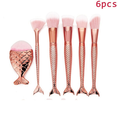 

Gobestart 6PCS Make Up Foundation Eyebrow Eyeliner Blush Cosmetic Concealer Brushes