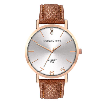 

RM Fashion Simple Belt Watch Without Digital Round Dial Female Quartz Watch