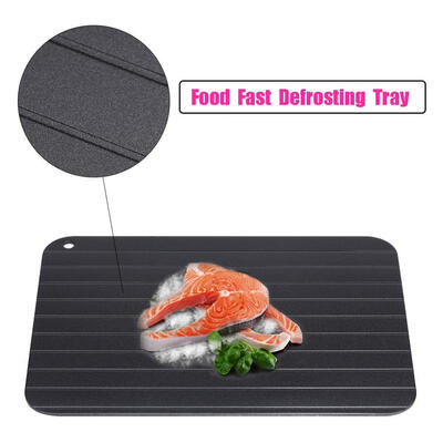 

Metal Aluminum Fast Safe Food Meat Defrosting Thawing Tray Plate Home Kitchen Gadget Meat Thawing TrayFood Thawing Tray