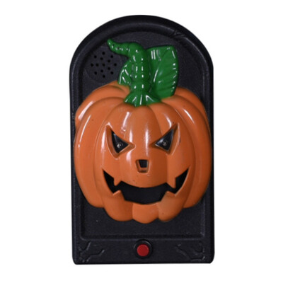

New Hot Halloween Party Decoration Horror Doorbell Skull Pumpkin Vampire Illuminate Doorbell Halloween Sound And Light Props