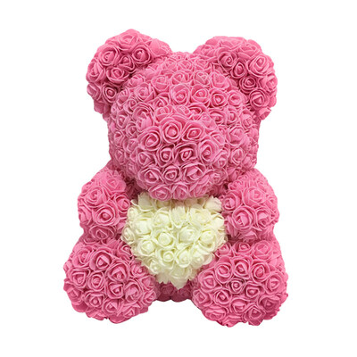 

Love Heart Foam Rose Flower Lovely Bear Valentine\s Day Birthday Romantic Gift