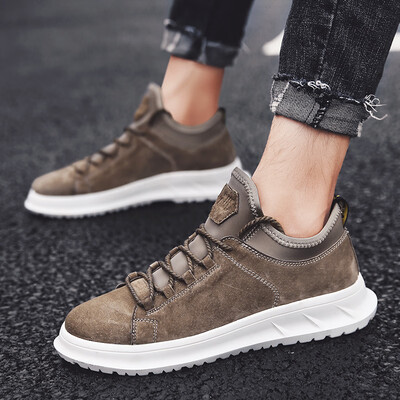 

Summer 2019 new mens shoes Korean version of the trend of wild tide shoes mens sports&leisure shoes plus velvet warm cotton shoes