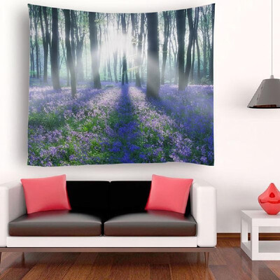 

Tapestry Wall Hanging Scenery Tapestries Seaside Sunset Forest Tapestry Wall Decoration for Bedroom Living Room Dorm 512"X591"