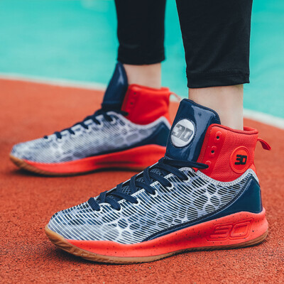 

Basketball shoes mens summer mesh breathable high-top anti-slip wear-resistant high school students Yuanyang sneakers running sne