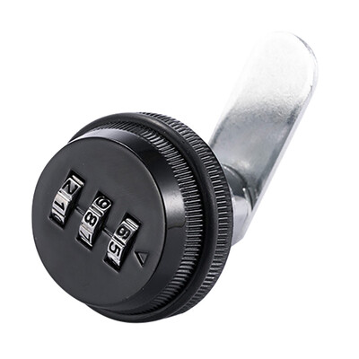 

〖Follure〗3-Digit Cam Lock Alloy Code Combination Keyless Post Mail Box Cabinet Black