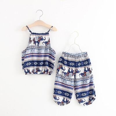 

2pcs Newborn Infant Baby Girl Summer Outfits Clothes Vest Top Pants Leggings Set