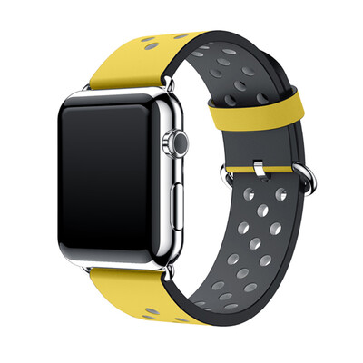 

〖Follure〗Sports Leather Bracelet Strap Band For Apple Watch Series 12 42MM BU