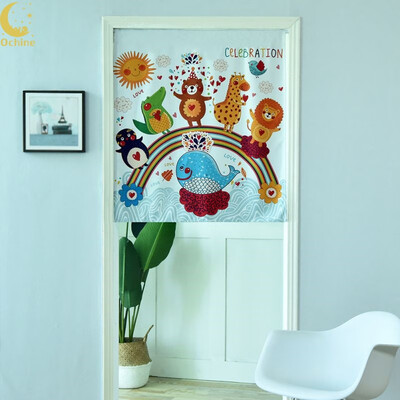 

80100cm Antler Digital Printing Finished Blackout Curtains Wholesale Nordic Childrens Bedroom Living Room Curtains