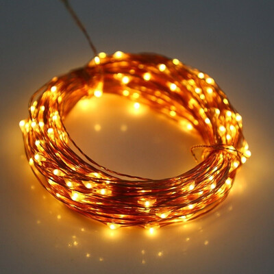 

YWXLight Waterproof 5M 50-LED Copper Wire LED String Fairy Light for Christmas Decoration - Warm White Light