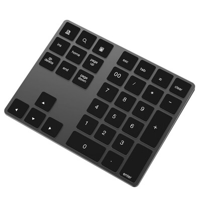 

Rechargeable Aluminum Alloy Digital Wireless Bluetooth Keyboard for iOS Android Windows Computer Laptop
