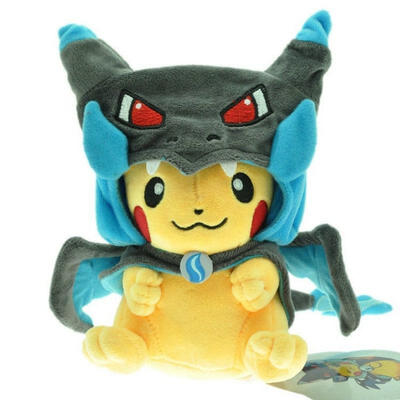 

Pokemon Pikachu Charizard hat Plush Soft Toy Stuffed Animal Doll Xmas Gifts Blue