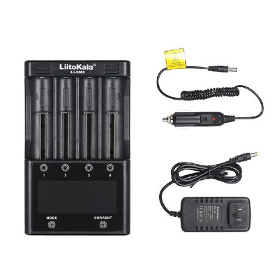 

LiitoKala Lii-500S Portable Battery Charging Kit 4 Slots with Touching Control LCD Screen Charging Modes & Currents Adjustable Com