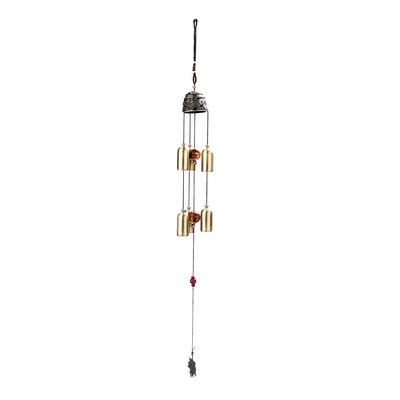 

National Style Fish Copper 6 Bells Outdoor Living Wind Chimes Yard Garden