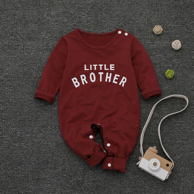 

Newborn Infant Baby Girl Boy Romper Letter Jumpsuit Bodysuit Outfit Set Clothes
