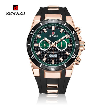 

REWARD Men Sport Watches Waterproof Outdoor Wristwatch Mens Quartz Hour Date Clock Military Army Watch Dual Display for Men