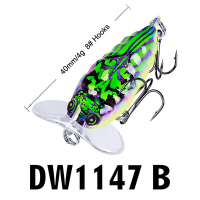 

VISSEN 1pcs 4cm 4g Popper Hard Bait Mini Insect Fishing Lure Wings Wobbler Fly Fishing Topwater Float Isca Artificial Bait