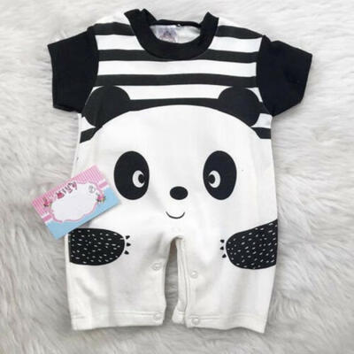 

Toddler Baby Boy Girl Cartoon Panda Print Romper Jumpsuit Bodysuit Casual Outfit