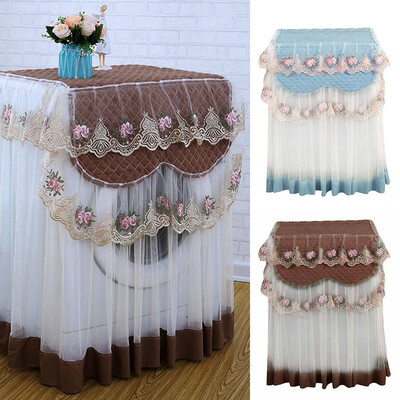 

Washing Machine Cover Waterproof Case Home Laundry Dryer Lace Dustproof Covers