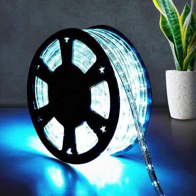 

100 2 Wires LED Christmas Decorative Rope Light-Cool White