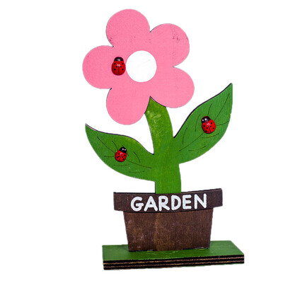 

Toponeto Easter Decorations Wooden Flower Shapes Ornaments Craft Gifts