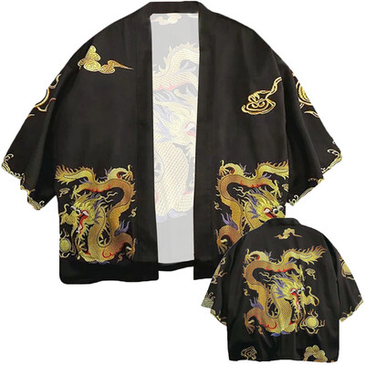 

Toponeto Fashion Lovers Individuality Print Top Blouse Kimono Hot Spring Clothing