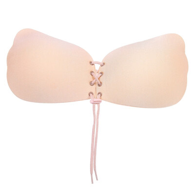 

Adhesive Silicone Strapless Push Up Seamless Bra Backless Bralette Invisible Breathable Wings Style Underwear Sexy Women Autumn