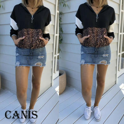 

Womens Long Sleeve Hoodies Sweatshirt Sweater Winter Hooded Pullover Jumper Tops