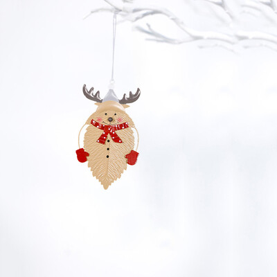 

Siaonvr Christmas Ornament Wrought Iron Leaves Painted Pendant Christmas Tree Ornaments