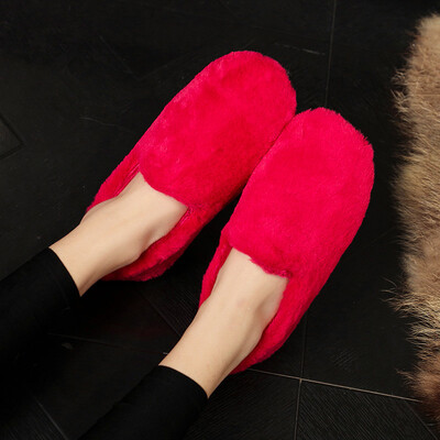 

Flat shoes low side shoes Mao Mao shoes warm shoes soft bottom comfortable round head feet smooth womens shoes in autumn&wint