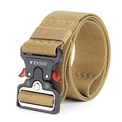 

Quick Release Tactical Belt with Heavy Duty Waist Band for Outdoor Camping Mountaineering Climbing Training Hunting