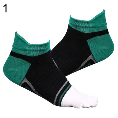 

Fashion Men Soft Breathable Cotton Five Toe Socks Casual Sport Running Socks