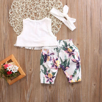

2019 baby girl clothes summer Tee short pants kids girls casual outfits set