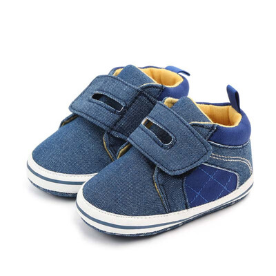 

Autumn Baby Shoes Kid Boy Girl Patchwork Lace Cotton Cloth First Walker Anti-slip Soft Sole Toddler Sneaker 1 Pair