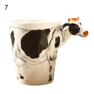 

350ML 3D Hand-painted Lovely Animal Ceramic Water Cup Creative Coffee Tea Mug