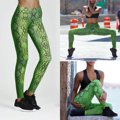 

Tailored Women Ladies Fashion Serpentine High Waist Long Leggings Running Yoga Pants