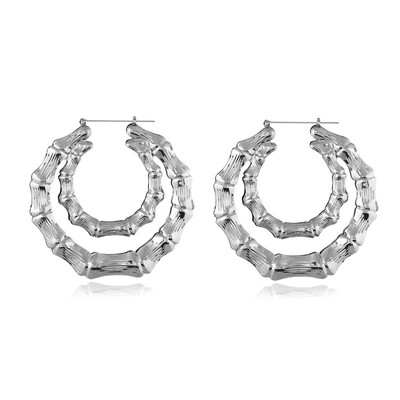 

Olaru Vintage Crystal Bohemian hiphop Hoop Earring For Women Big Cheap Earrings Female Statement Jewelry Wholesale Accessories
