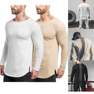 

Hot Men´s Slim Fit O Neck Long Sleeve Muscle Tee Shirts Casual T-shirt Tops Blouse
