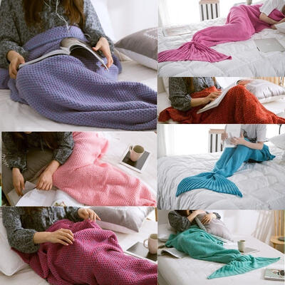 

Hot High-Quality Crochet Mermaid Tail Blanket TeenAdult Size Premium Handmade