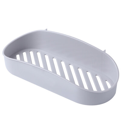 

YanRong Bathroom free punching wall hanging rack plastic bathroom storage rack kitchen spice rack wall storage shelf