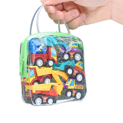 

Gobestart Children Simulate Educational Trailer Toy Inertia Truck Kids Race Car Set 6PCS