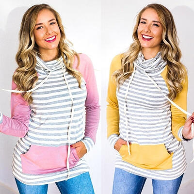 

New Women Long Sleeve Hoodie Sweatshirt Jumper Sweater Pullover Top Coat Winter