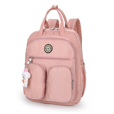 

Multi-pocket doughnut double shoulder bag female student schoolbag computer backpack travel bag large capacity casual canvas