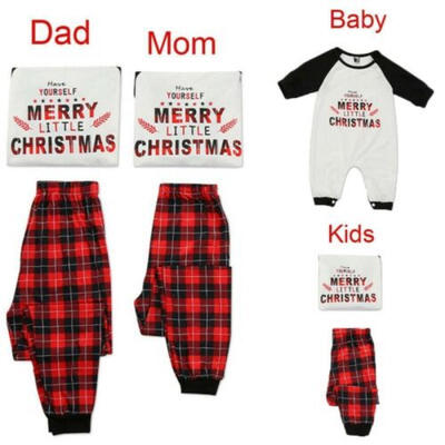 

UK Family Matching Adult Kids Christmas Pyjamas Xmas Nightwear Pajamas PJs Sets