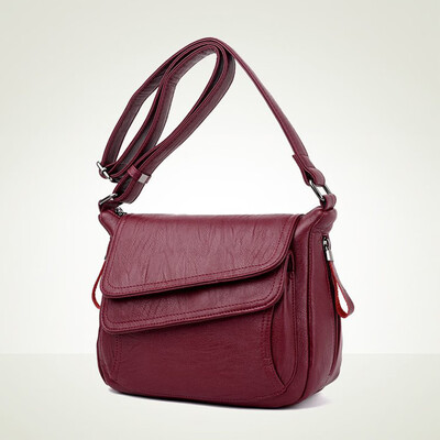 

Tailored Fashion Ladies Luxury Soft Leather Versatile Messenger Bag Shoulder Bag